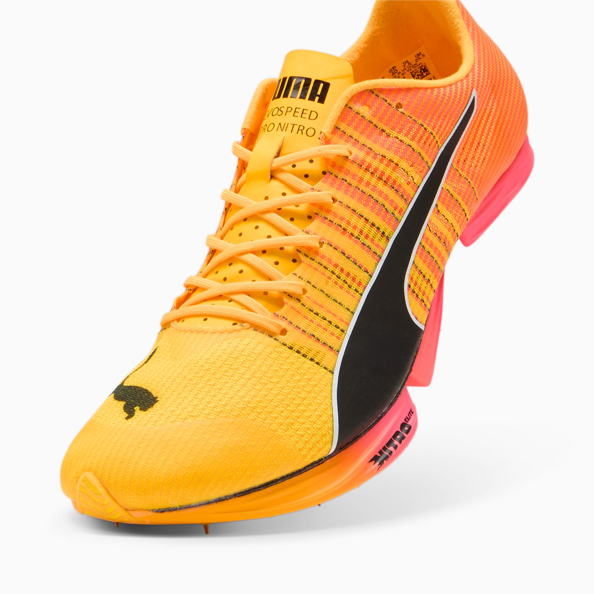 PUMA evoSPEED Fortepro NITROâ¢ Elite spikes, Zwart/Wit